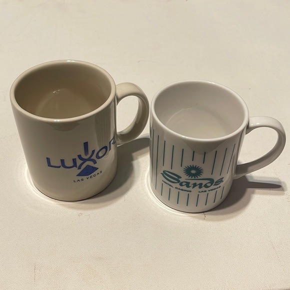 Vintage Dining Vintage Las Vegas Coffee Mugs Luxor Sands Hotel
